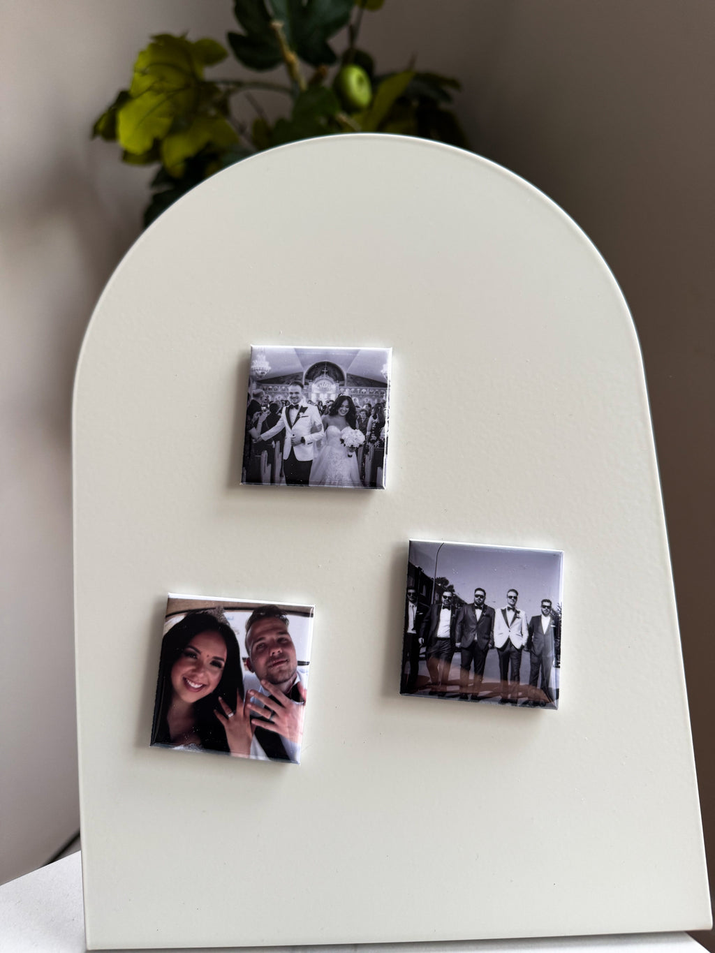 Custom Square Machine Pressed Photo Magnet